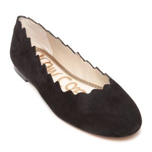 Sam Edelman Black Francis Scalloped Flats 7.5